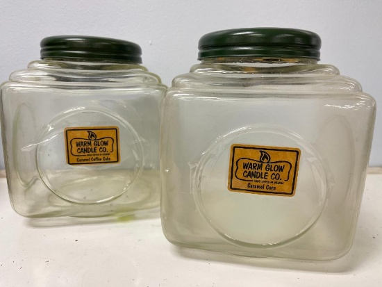 Group of 2 Glass Jars