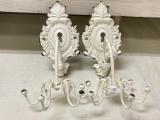 Pair of Metal Hanging Necklace Holders
