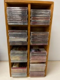 Group of Sealed CDs and Wooden Case