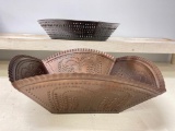 Group of 2 Tin Country Primitive Bowls