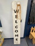 Hand Painted Barn Wood Welcome Sign
