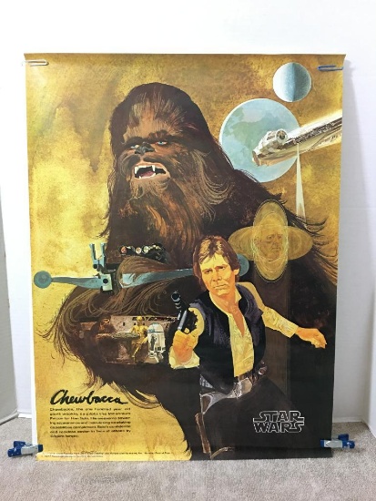 Vintage Star Wars Chewbacca Poster by Coca Cola 1977