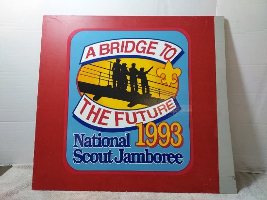 1993 Boy Scout Jamboree Wood Sign
