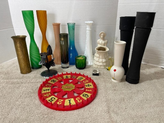 Misc Flower Vase Lot and More