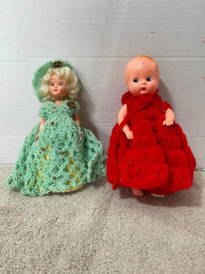 Two Vintage Dolls w/Movable Eyes