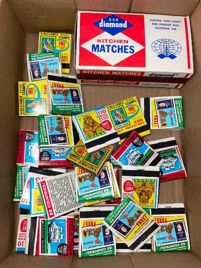Lot of Vintage Postage Stamp Matchbooks and More