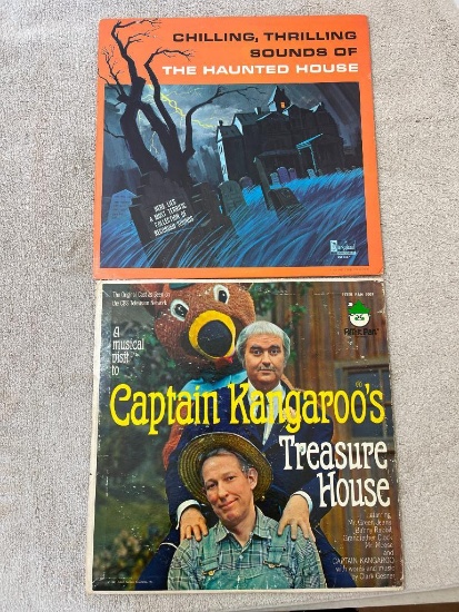 Two Vintage 1960's Albums Incl The Haunted House and Captain Kangaroo's Treasure House