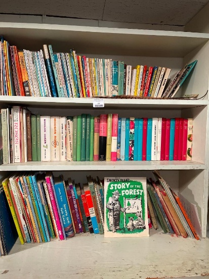 Three Shelves of Misc Children's Books (Basement)