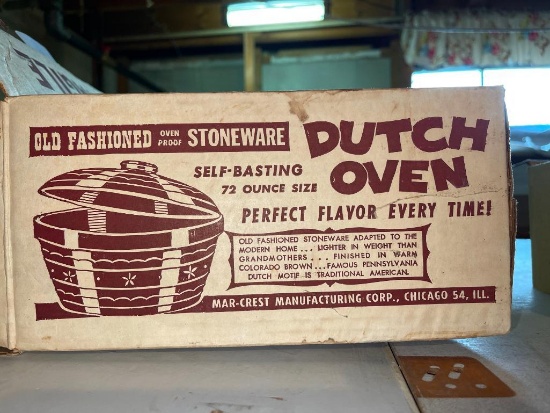 Stoneware Dutch Oven w/Lid - New in Box (Basement)