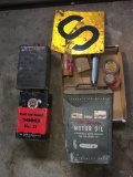 Misc Treasure Lot Incl Oil Can, Metal Sign and More (Garage)