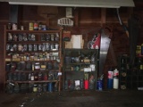 Misc Tool Lot (Top of Workbench and Surrounding Wall) (Garage)