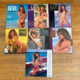 Seven Kathy Ireland Swimsuit Calendars 1990, 1994-1999 - Like New Condition