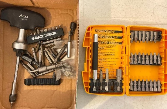 Mixed Group of Cordless Drill Attachments