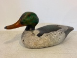 Singed Wooden Hand Carved Duck Decoy
