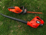 Black & Decker Leaf Blower and Hedge Trimmers