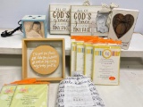 Group of Baby Related Decor Items