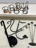 Group of Metal Decor Items