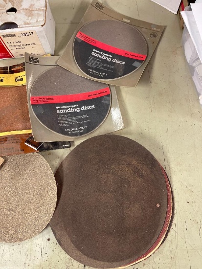 Group of Misc Sized and Grit Sanding Discs