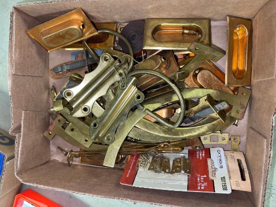 Group Lot of Misc Door Hinges and More