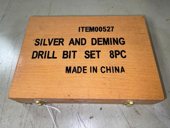 Eight Piece Silver and Deming Drill Bet Set w/Case