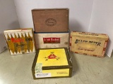 Five Vintage Cigar Boxes