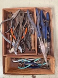 Group of Misc Sized Pliers and More