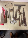 Misc Tool Lot Incl Hacksaws, Files and More