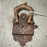 Decorative Cast Iron Lock (Missing Key)