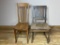 Group of 2 Vintage Wooden Chairs