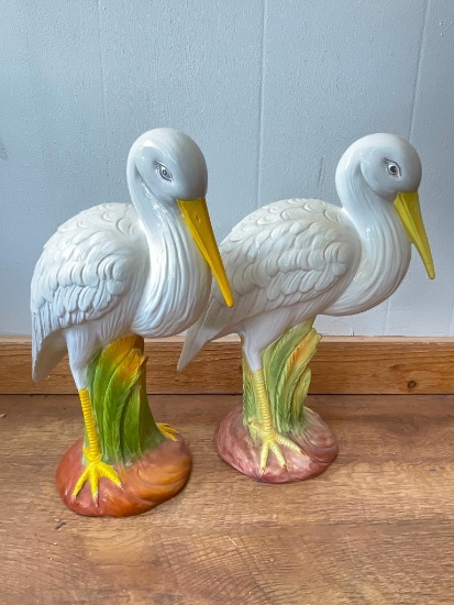 Pair of Italian Porcelain Birds