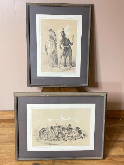 Pair of Early American/Native American Prints