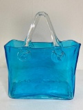 Glass Decor Purse with Applied Handles