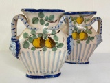 Pair of Italian Porcelain Vases