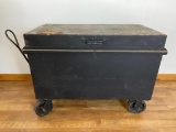 Vintage Kennedy Metal Job Box, Rolling Cabinet