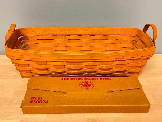 Longaberger Bread Basket with Brick