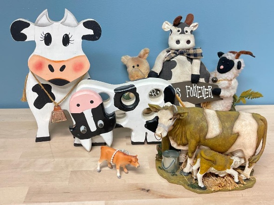 Group of Cow Decor