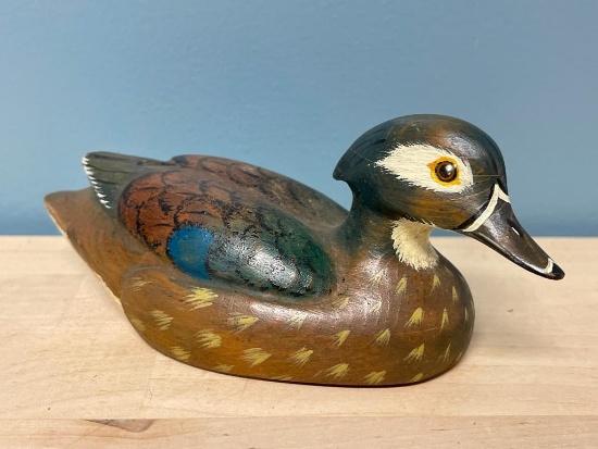 Carved Wood Duck Hen