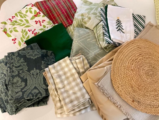 Group of Table Clothes and Placemats