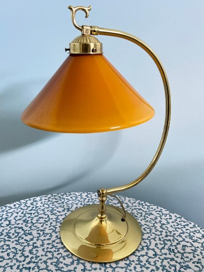 Lamp with Glass Shade
