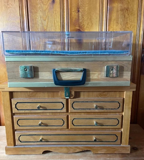 Group of 3 Wooden Display Cases