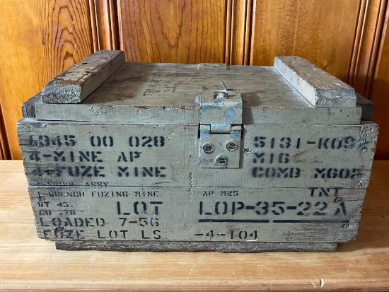 Wooden Munitions Box