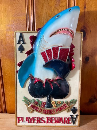 World Series of Poker Wooden Sign