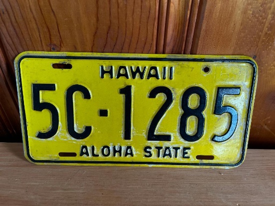 Metal Hawaii License Plate