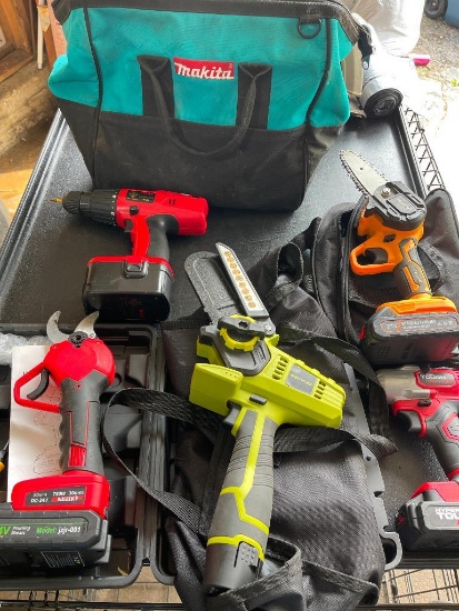Group of Cordless Tools - All are Missing Chargers