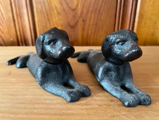 Group of 2 Contemporary Metal Dogs