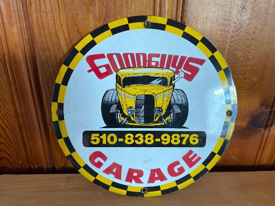 Metal Goodguys Garage Sign