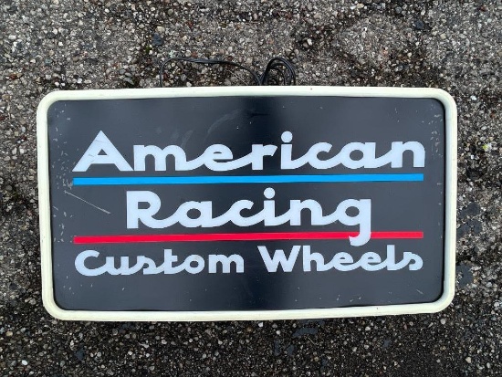 Lighted American Racing Sign