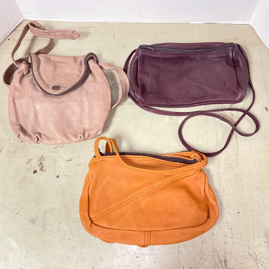 Three Ladies Leather Handbags