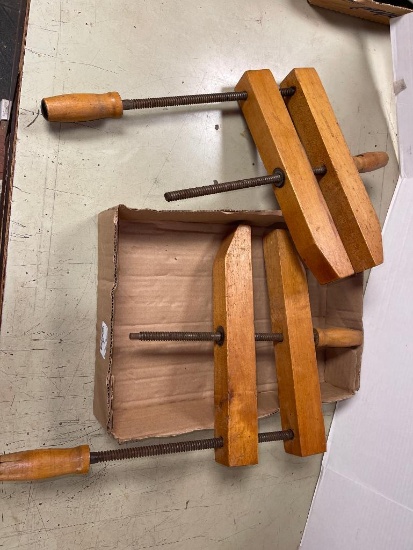 Two Wooden Clamps