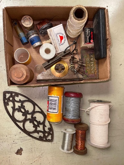 Misc Treasure Lot Incl Wire, Twine and More